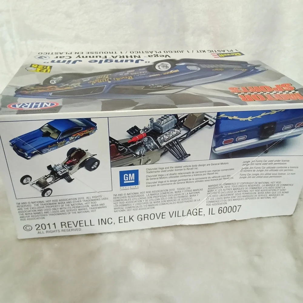 Revell Jungle Jim Vega NHRA Funny Car 1:25 Scale Model Kit 85-4288 101 Pieces
